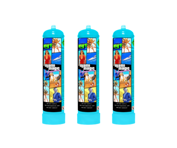 x3 Miami Magic Infusions 580g N2O Canister - Image 2