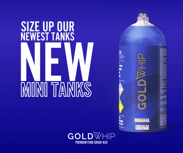 x3 GoldWhip Mini 200g N2O Canister - Image 4